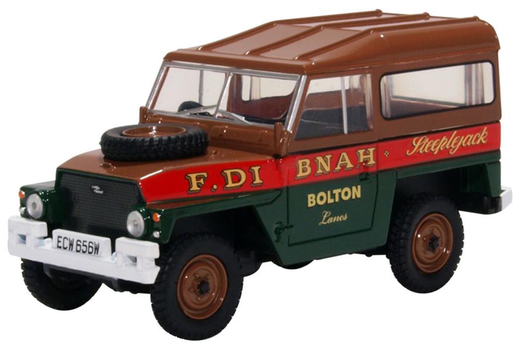 Oxford Diecast 1/43 43LRL006 Land Rover Lightweight Hard Top Fred Dibnah