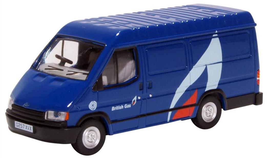 Oxford Diecast 1/76 76FT3008 Ford Transit Mk3 British Gas