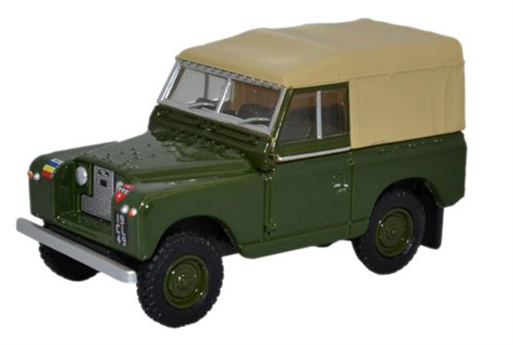 Oxford Diecast 1/76 76LR2S006 Land Rover Series II SWB Canvas REME