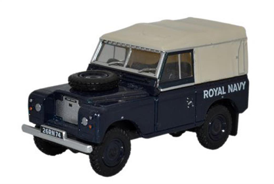 Oxford Diecast 1/76 76LR3S004 Land Rover Series III SWB Canvas Royal Navy