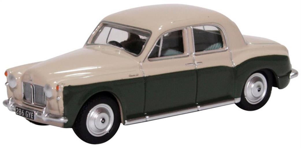 Oxford Diecast 1/76 76P4004 Rover P4 Stone Grey/Juniper Green