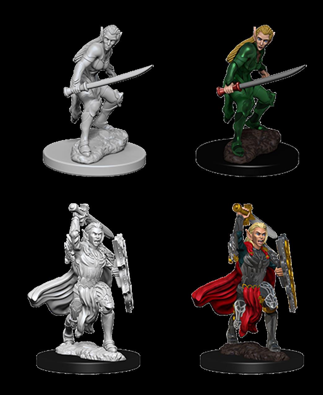 Wizkids  73385 Female Elf Fighter: D&D Nolzur's Marvelous Unpainted Miniatures