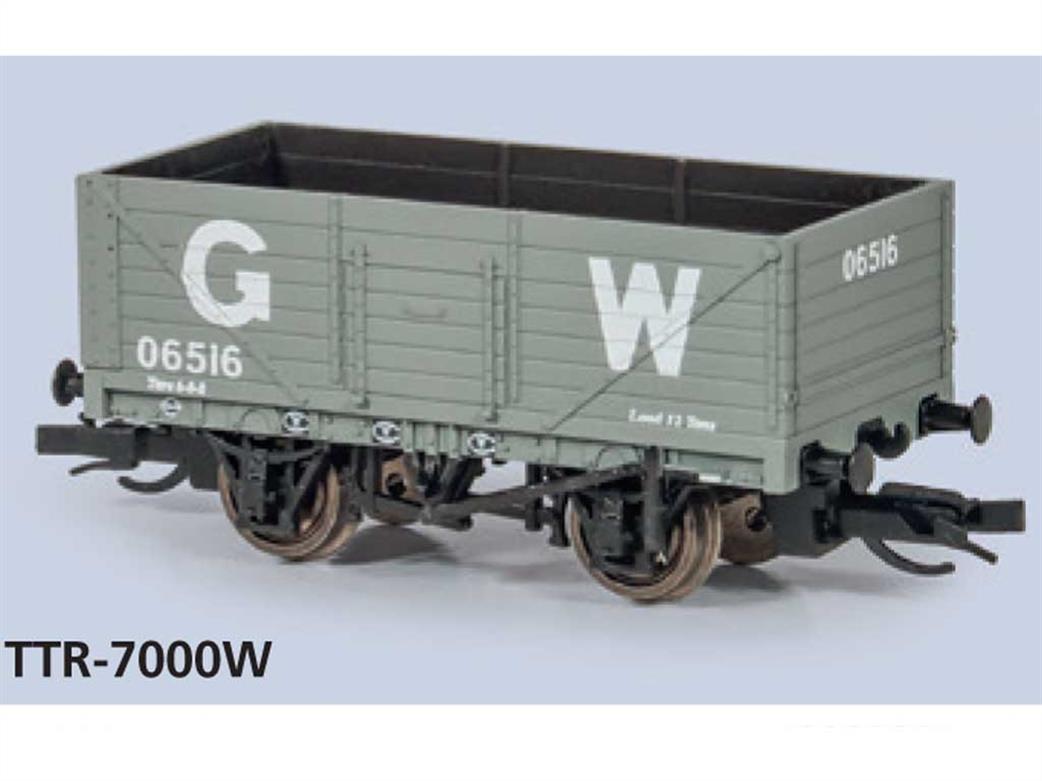 Peco TT:120 TTR-7000W GWR 7 Plank Open Coal Wagon