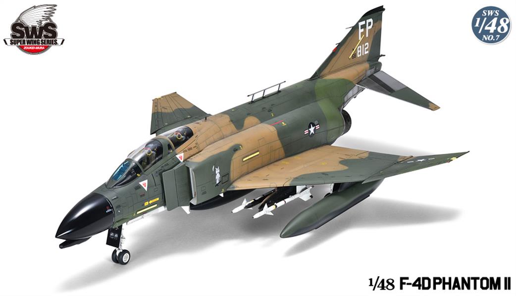 Zoukei-mura 1/48 SWS48-07 USAF F-4D Mcdonnell Douglas Phantom II Jet Fighter Kit