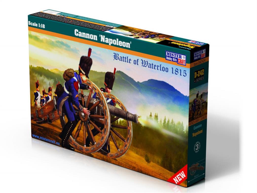 MisterCraft 1/18 MCD242 Napoleonic Cannon Plastic Kit