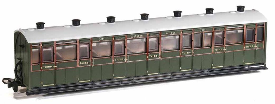 Peco OO9 GR-441B Lynton & Barnstaple All Third Coach 2471 Southern Railway Green Livery