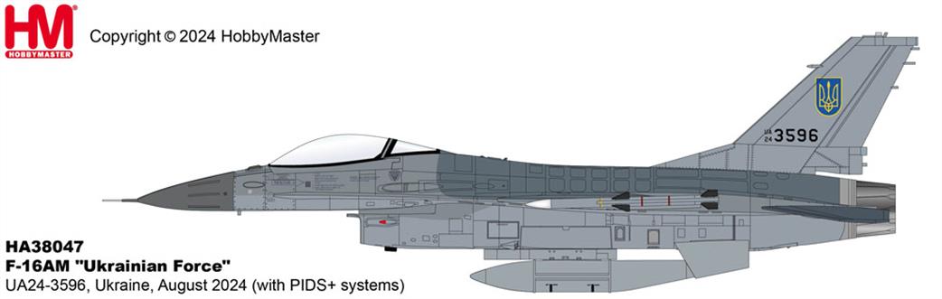 Hobby Master 1/72 HA38047 Lockheed F-16AM Ukrainian Air Force Aircraft Model