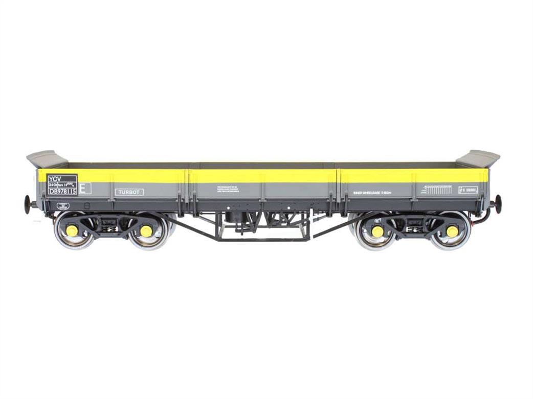 Dapol O Gauge 7F-043-008 BR Turbot Bogie Ballast Wagon Engineers Dutch Livery DB978115