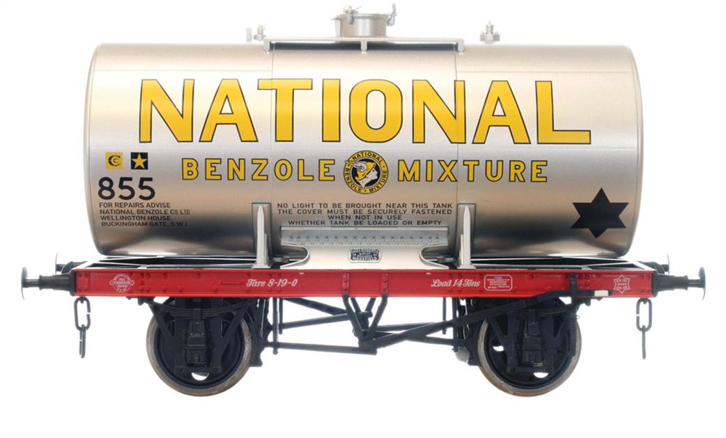 Dapol O Gauge 7F-062-004 National Benzole Class A Anchor Mounted Oil Tank Wagon 855