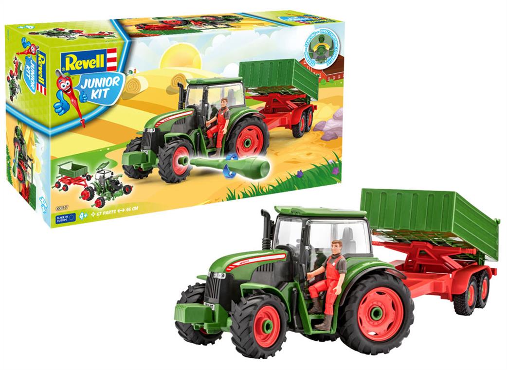 Revell 1/20 00817 Tractor & Trailer with Figure Junior Kit