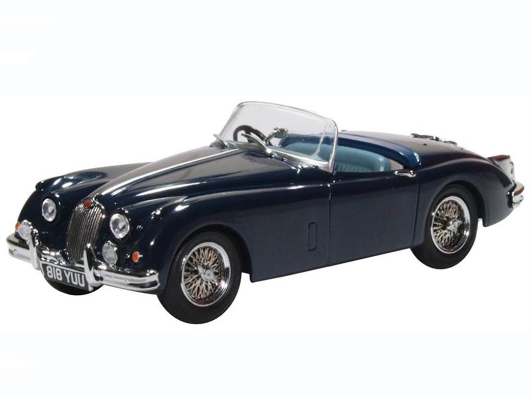 Oxford Diecast 1/43 43XK150009 Jaguar XK150 Roadster Indigo Blue