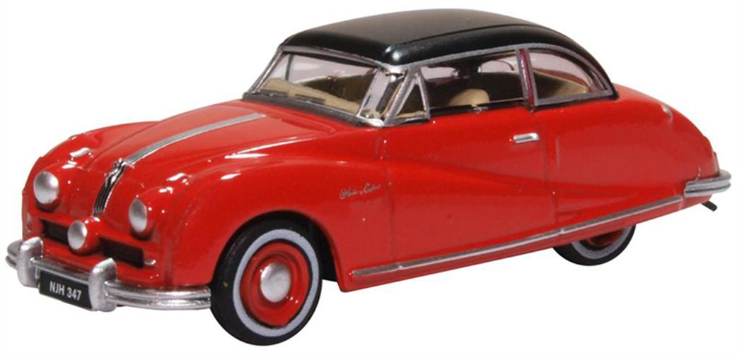 Oxford Diecast 1/76 76ATL005 Austin Atlantic Saloon Ensign Red