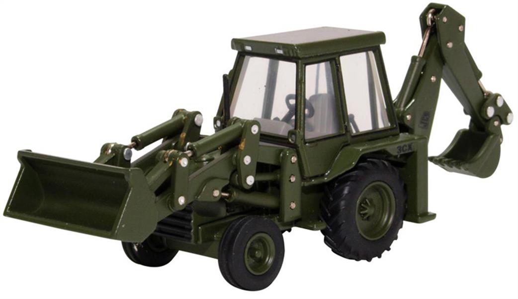 Oxford Diecast 1/76 76JCX002 JCB 3CX (1980s) Army