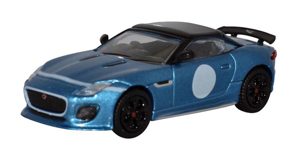 Oxford Diecast 1/76 76JFT002 Jaguar F-Type Project 7 Ultra Blue