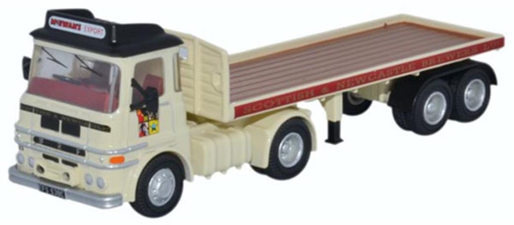 Oxford Diecast 1/76 76LV005 ERF LV Flatbed Trailer Scottish & Newcastle