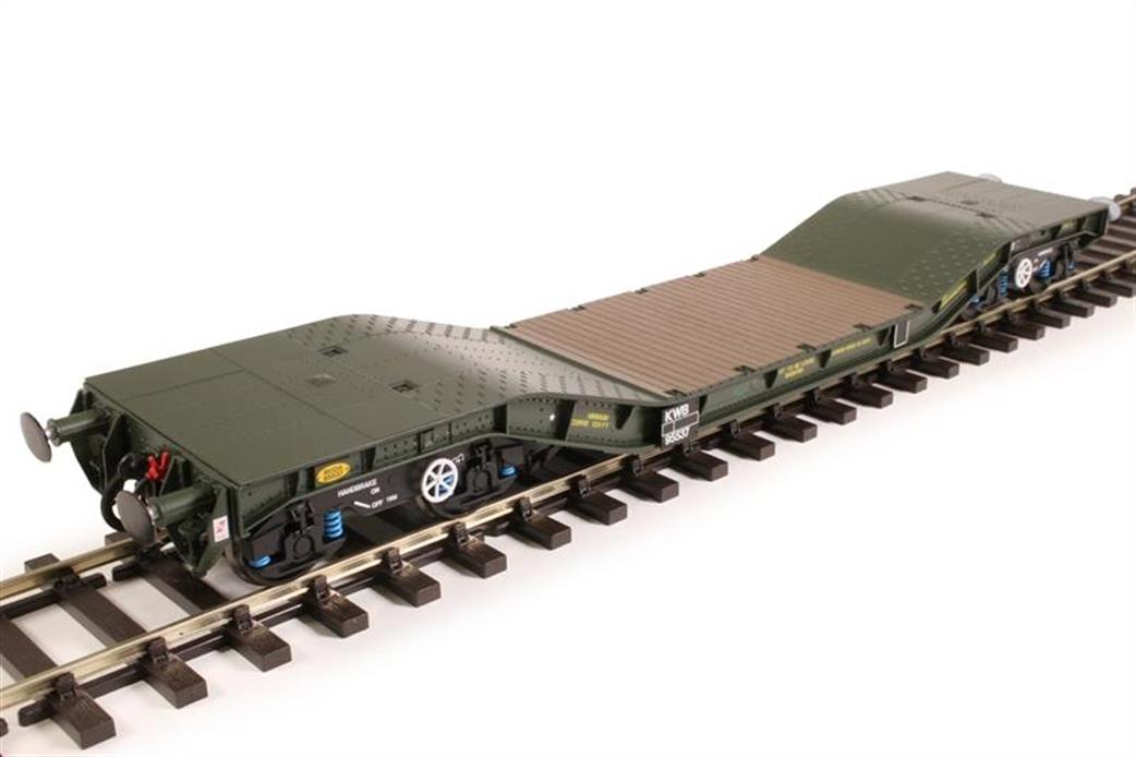 Hattons O Gauge H7-WW-709 MODA95537 Warwell AFV Carrier Gloucester GPS Bogies Olive Green 1990s