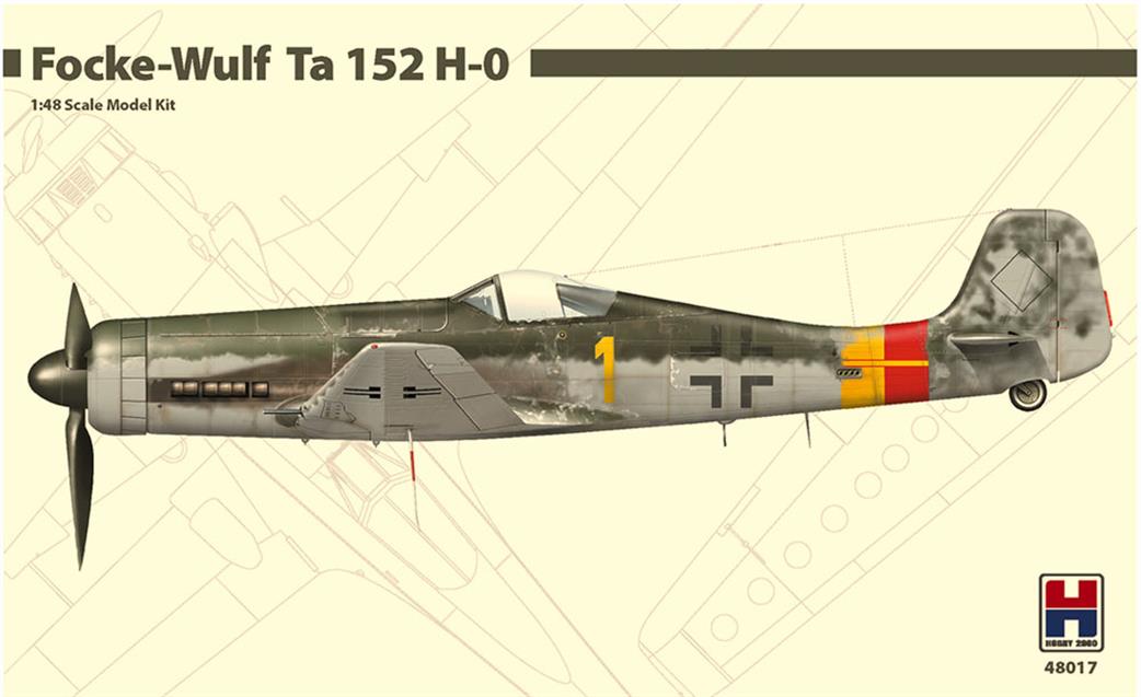 Hobby 2000 1/48th 48017 German Focke-Wulf Ta 152 H-0 Fighter Kit