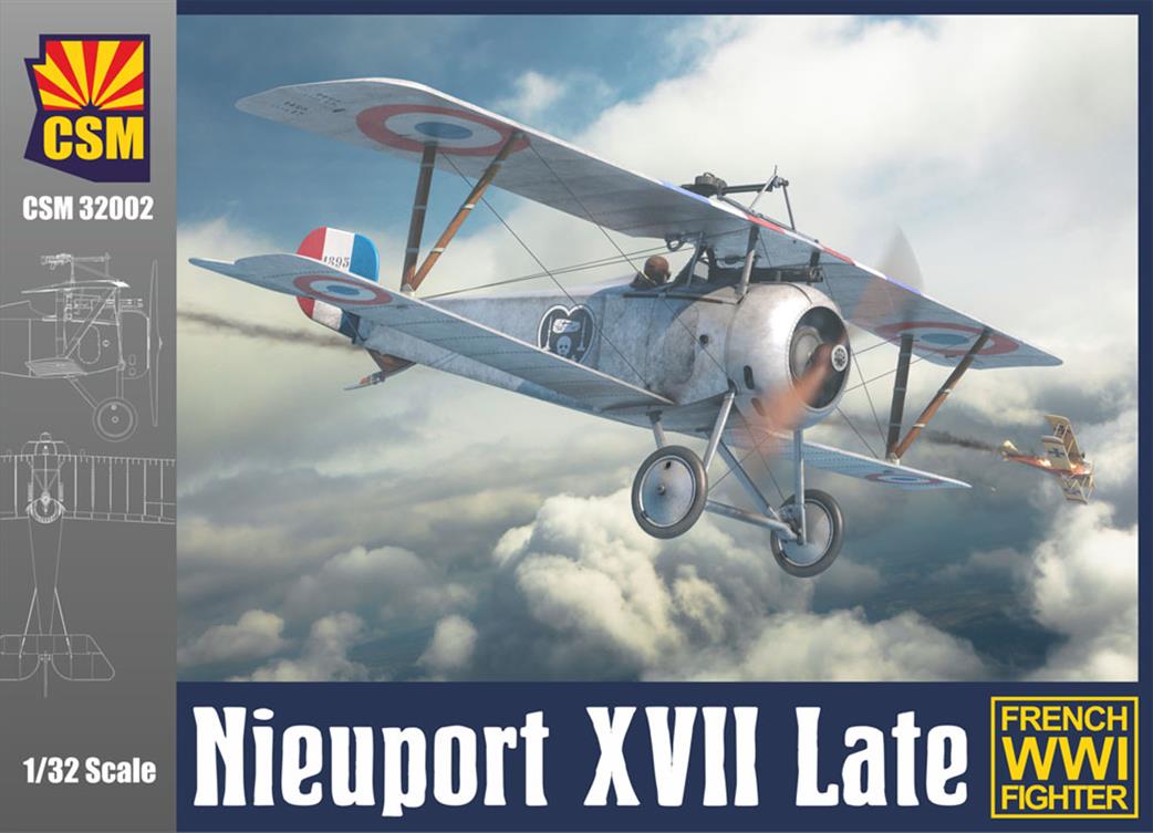 Copper State Models 1/32 32002 Nieuport XVII Late French WW1 Fighter Kit