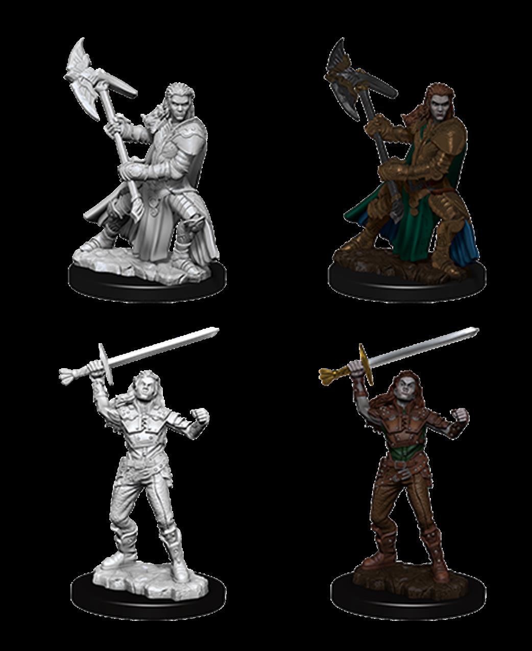 Wizkids  73542 Female Half-Orc Fighter: D&D Nolzur's Marvelous Unpainted Miniatures