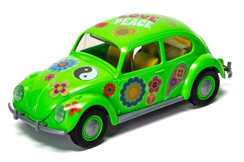 Airfix  J6031 Quickbuild VW Beetle Flower Power Clip together Block Model