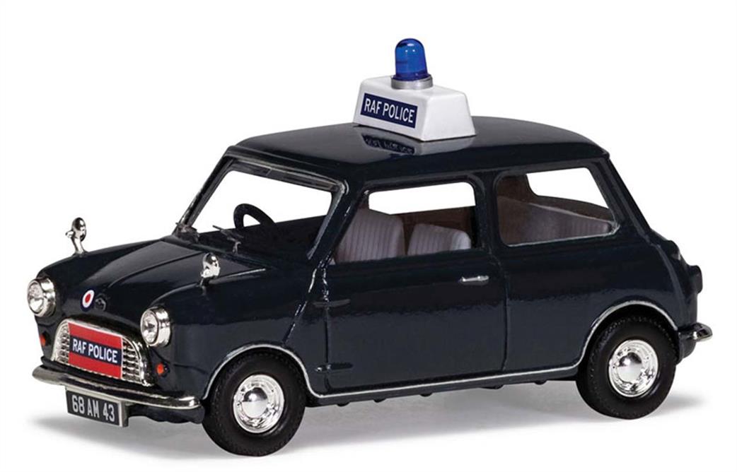 Corgi 1/43 VA01318 Austin Mini 850 RAF Police Car Model