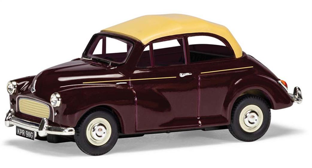 Corgi 1/43 VA07105 Morris Minor Convertible Maroon B