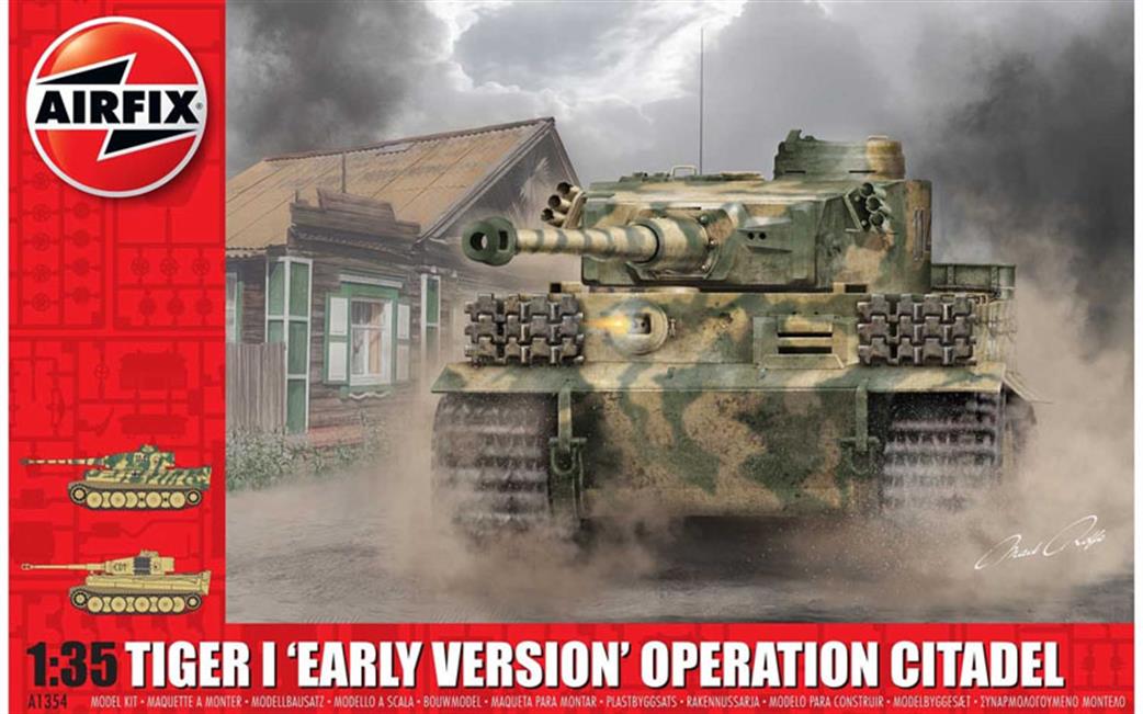 Airfix 1/35 A1354 Tiger 1 Early Version Operation Citadel WW2 Tank Kit