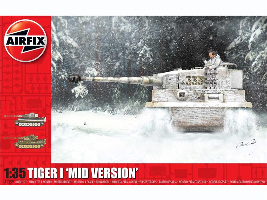 Airfix 1/35 A1359 Tiger 1 Mid Version WW2 Tank Kit