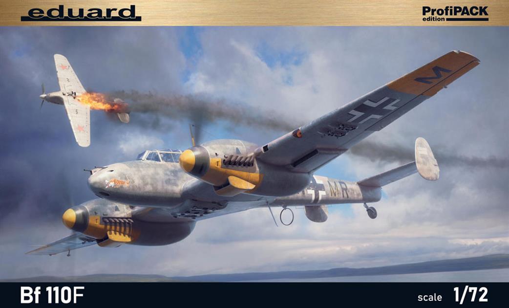 Eduard 1/72 7084 Messerschmitt Bf-110F Heavy Fighter ProfiPACK Edition Kit