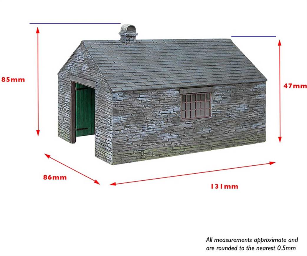 Bachmann OO/OO9 44-0101 Narrow Gauge Engine Shed Slate Construction