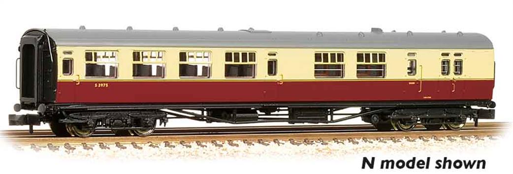 Bachmann OO 34-727A BR Bulleid Semi-Open Brake Third Class Coach Crimson & Cream