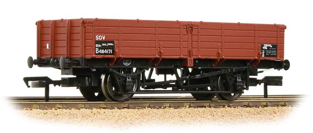 Bachmann OO 38-703 BR 12-Ton Pipe Wagon Bauxite Brown TOPS