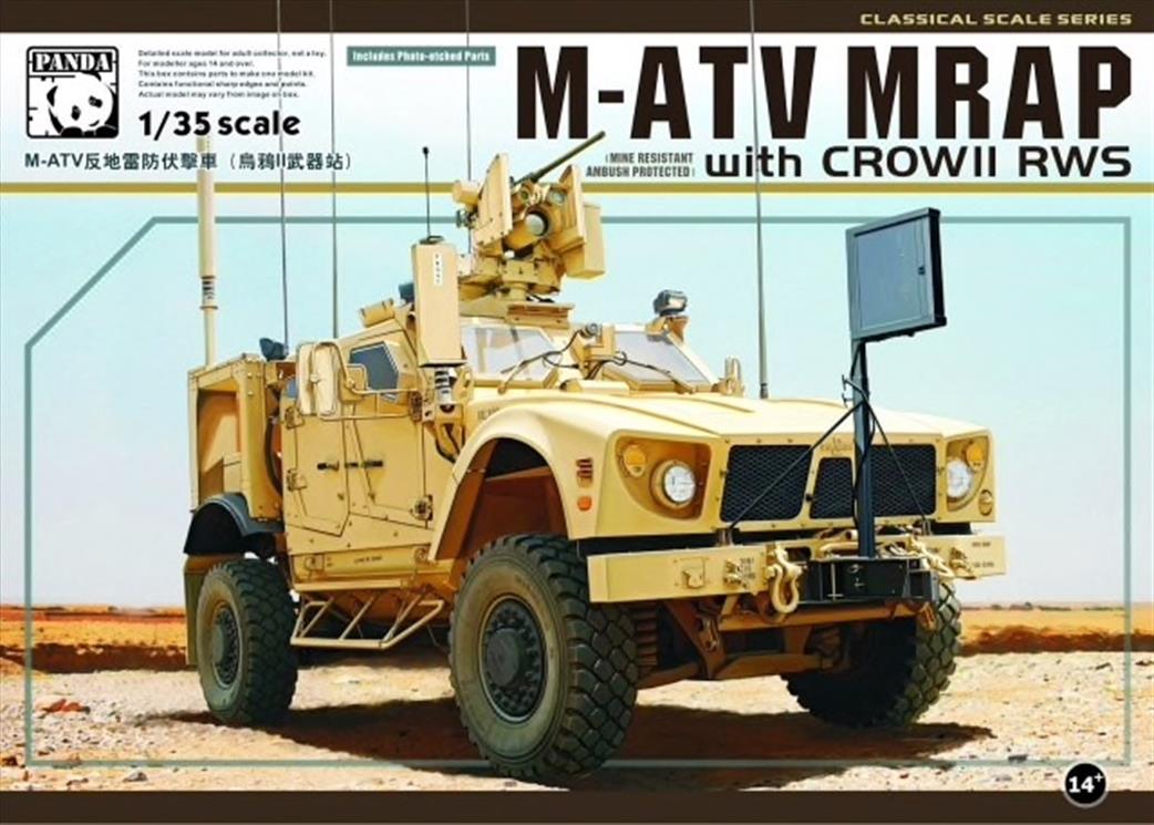 Panda Models 1/35 35007 M-ATV with CROW II RWS Palstic Kit