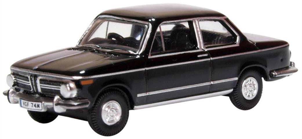 Oxford Diecast 1/76 76BM02004 BMW 2002 Black