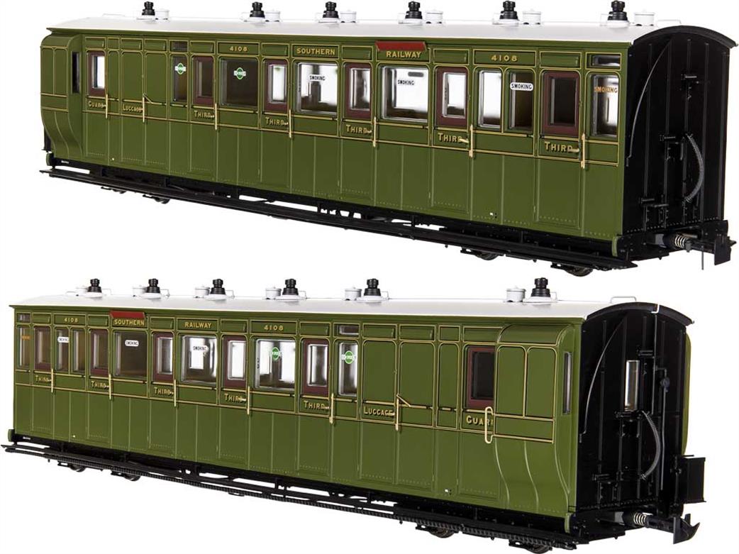 Dapol Lionheart Trains O-16.5 LHT-7NP-006 SR 4108 Lynton & Barnstaple Rly Third Class Brake Coach Southern Green 1924-1935