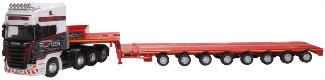 Oxford Diecast 1/76 76SCA05LL Scania Topline Nooteboom Low Loader Smiths Bridgend