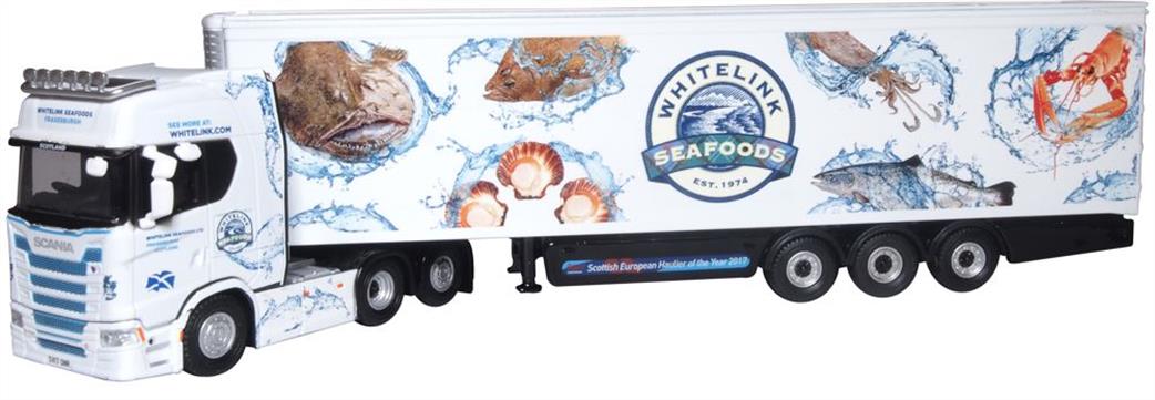 Oxford Diecast 1/76 76SNG001 Scania S Series Highline Fridge Whitelink Seafoods