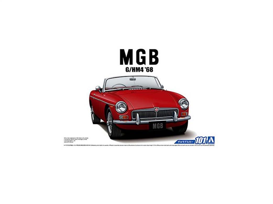 Aoshima 1/24 05685 MGB Mk-2 1968 Car Kit