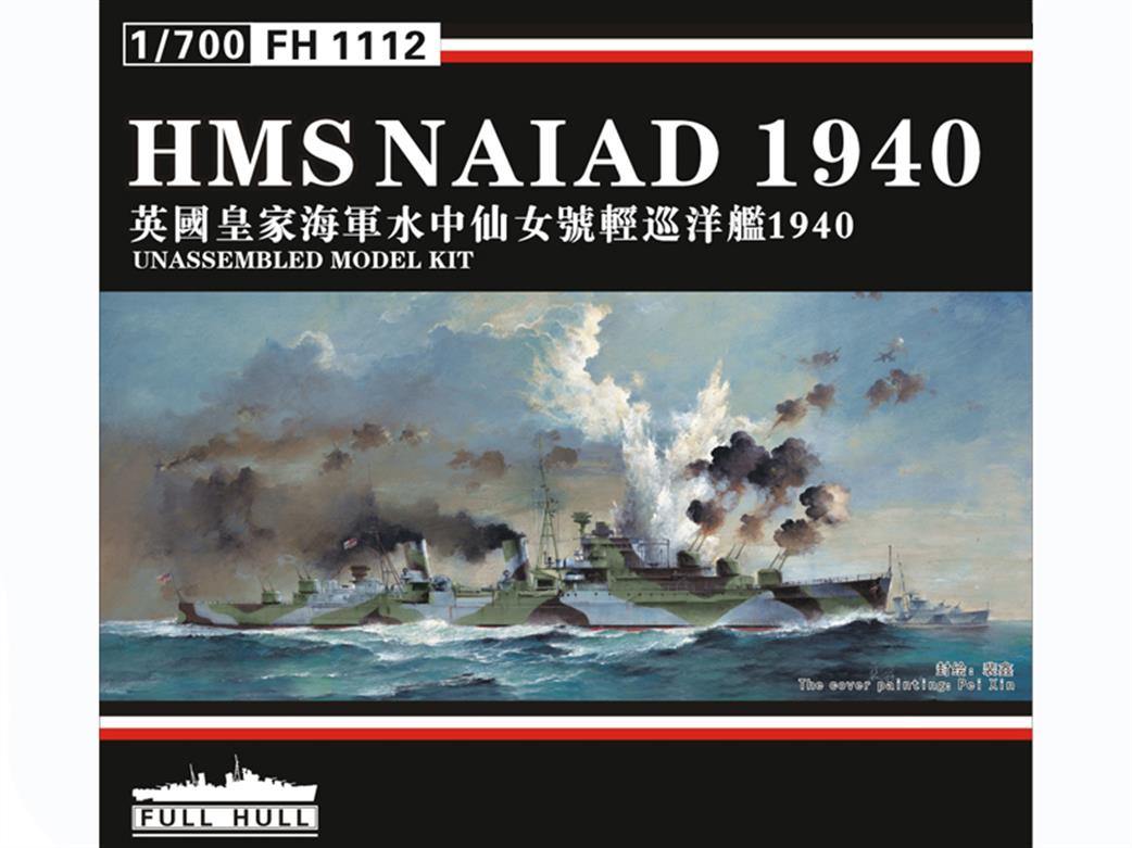 Flyhawk 1/700 FH1112 HMS Naiad 1940 Dido Class Light Cruiser Plastic Kit