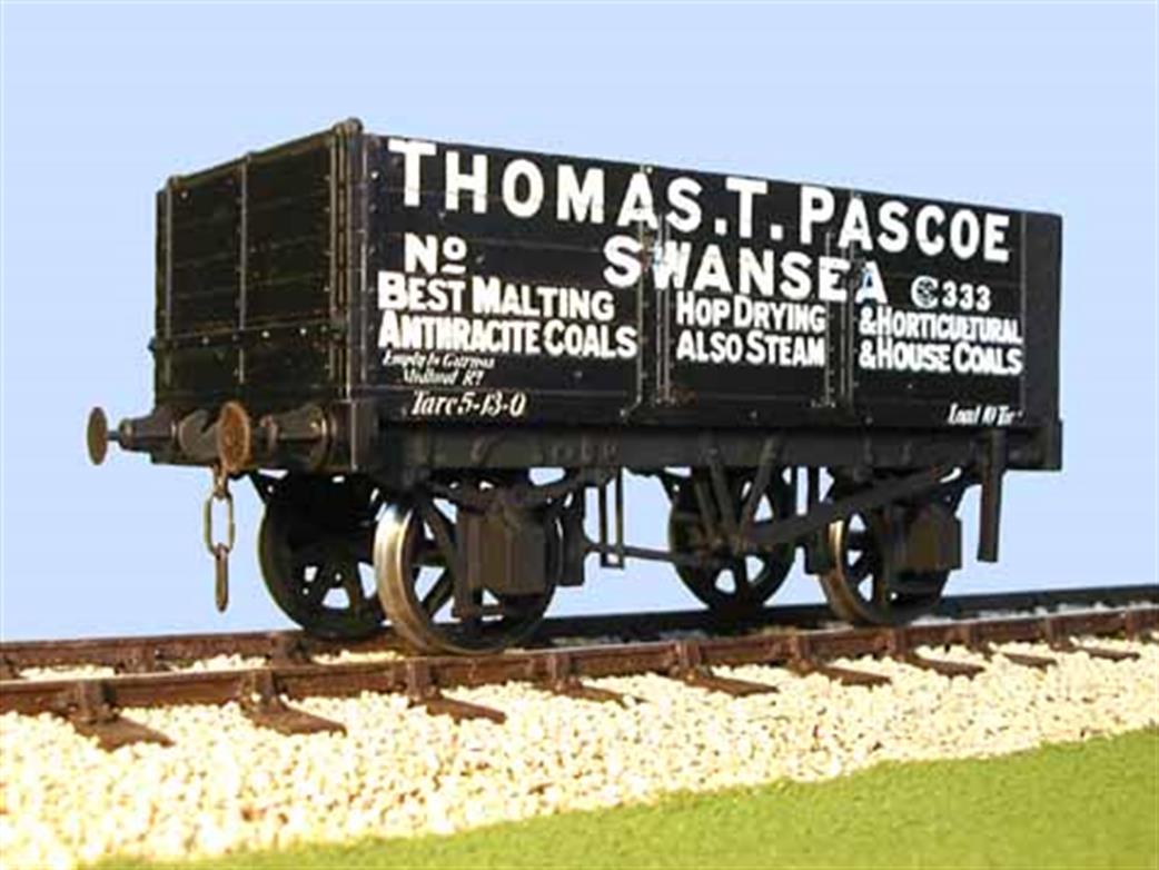 Slaters Plastikard O Gauge 7036P Thomas T Pascoe 6 Plank End Door Wagon Kit