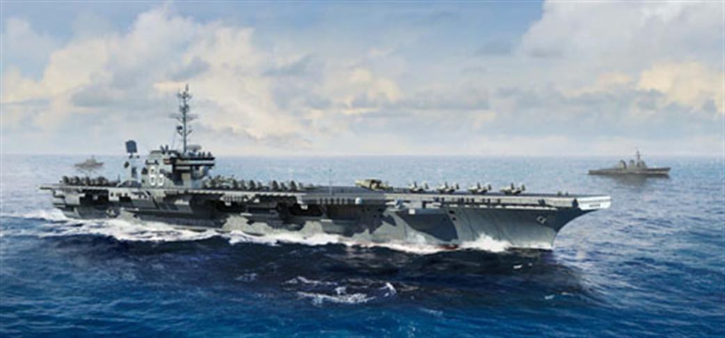 Trumpeter 1/700 06714 USS Kitty Hawk CV-63 US Navy AIrcraft Carrier 1961-2009