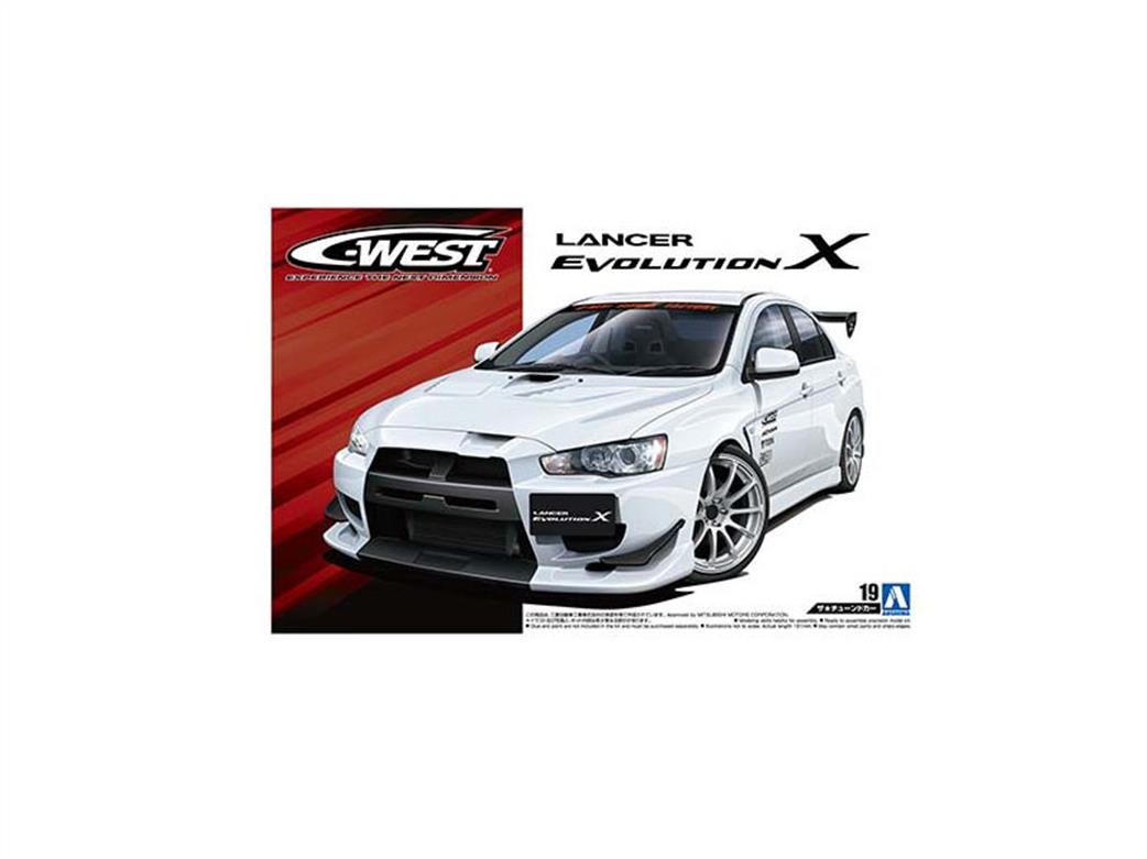 Aoshima 1/24 05320 C-West CZ4A Lancer EVO X Car Kit