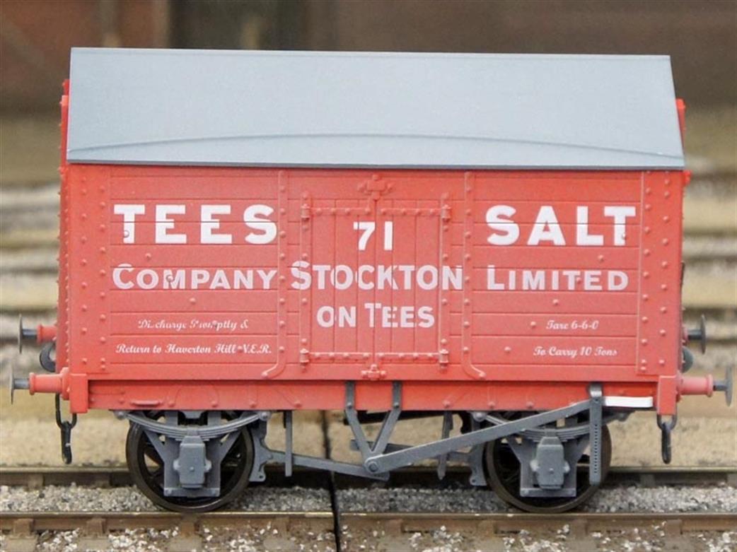 Dapol O Gauge 7F-018-003W Tees Salt 71 Covered Salt Van Weathered Finish RTR