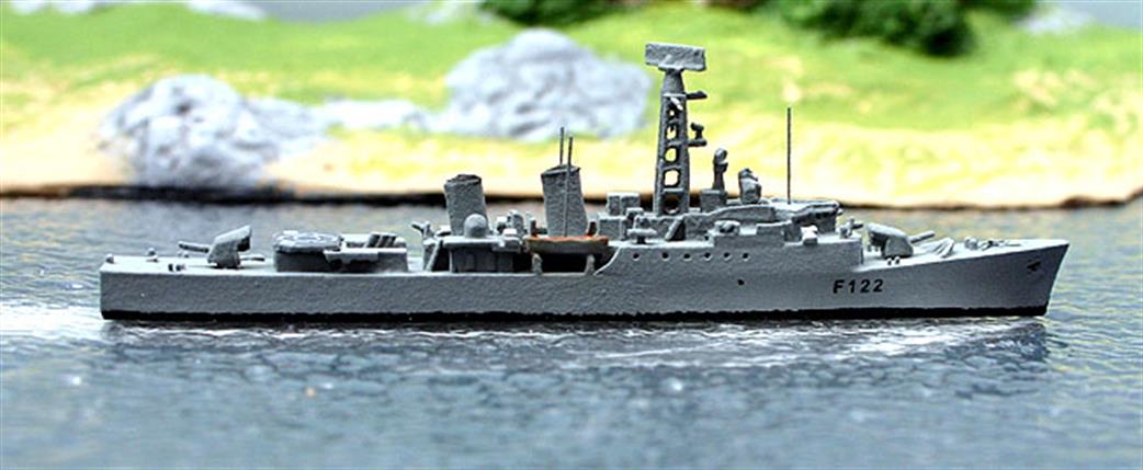 Albatros 1/1250 Alk333B HMS Gurkha F122 RN Type 81 Frigate Waterline Metal Model