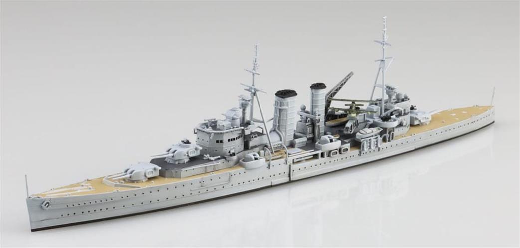 Aoshima 1/700 06754 HMS Exeter Royal Navy Heavy Cruiser