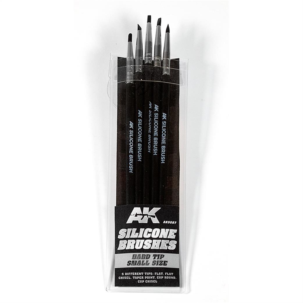 AK Interactive  AK9087 Silicone Brushes Hard Tip Small Size
