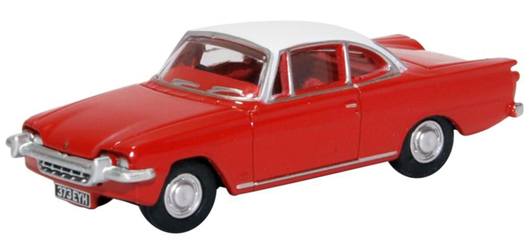 Oxford Diecast 1/76 76FCC003 Ford Consul Capri Monaco Red and White