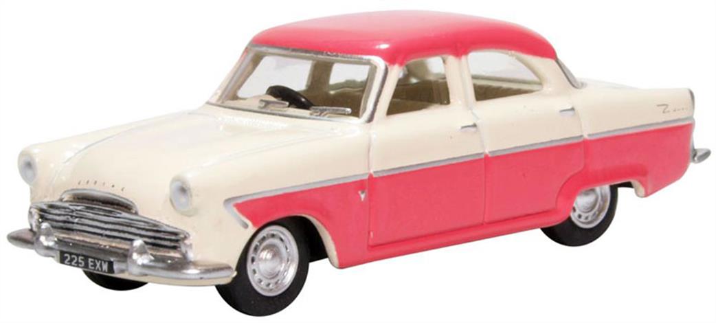 Oxford Diecast 1/76 76FZ003 Ford Zodiac MkII Ermine White & Pink