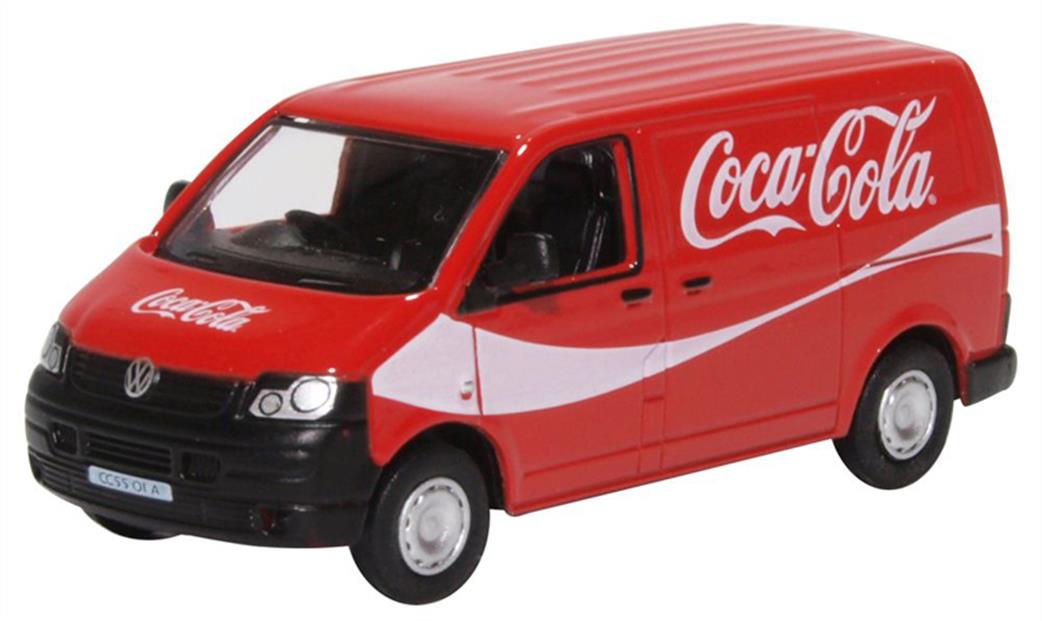 Oxford Diecast 1/76 76T5V003CC VW T5 Van Coca Cola