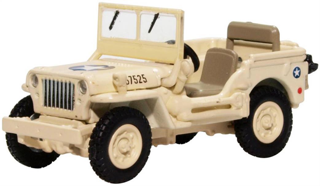 Oxford Diecast 1/76 76WMB007 Willys MB USAAF Tunisia 1943